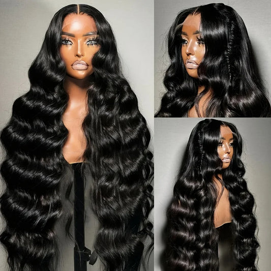 Transparent Lace Front Wig – Body Wave Human Hair, 200% Density
