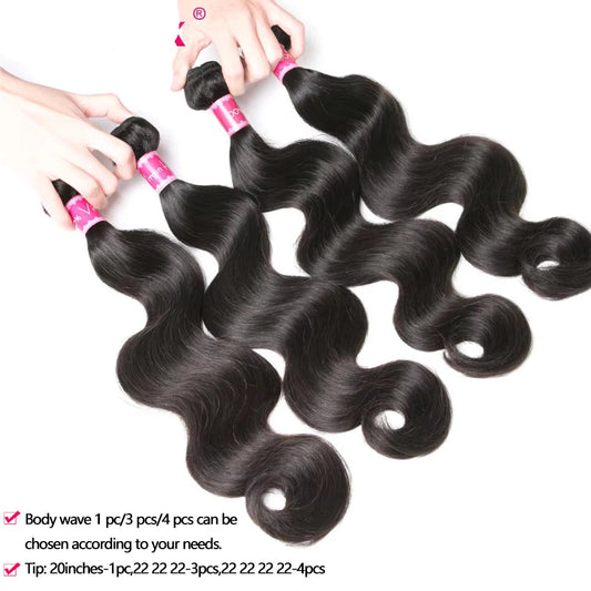 Brazilian Body Wave Hair Bundles – Beaufox Remy Human Hair