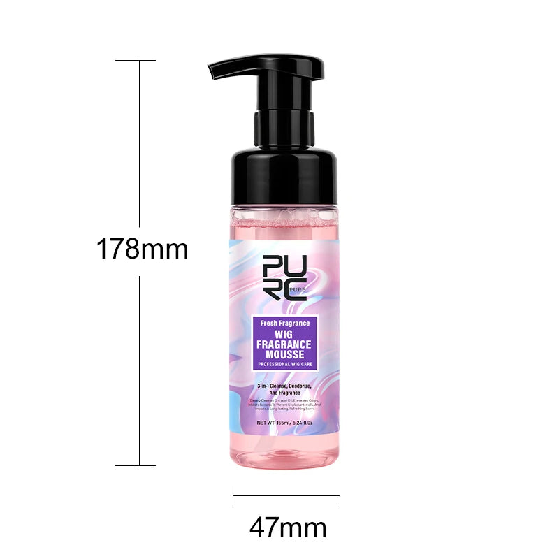 PURC Wig Fragrance Mousse & Hair Serum – Oil Control & Deep Cleansing