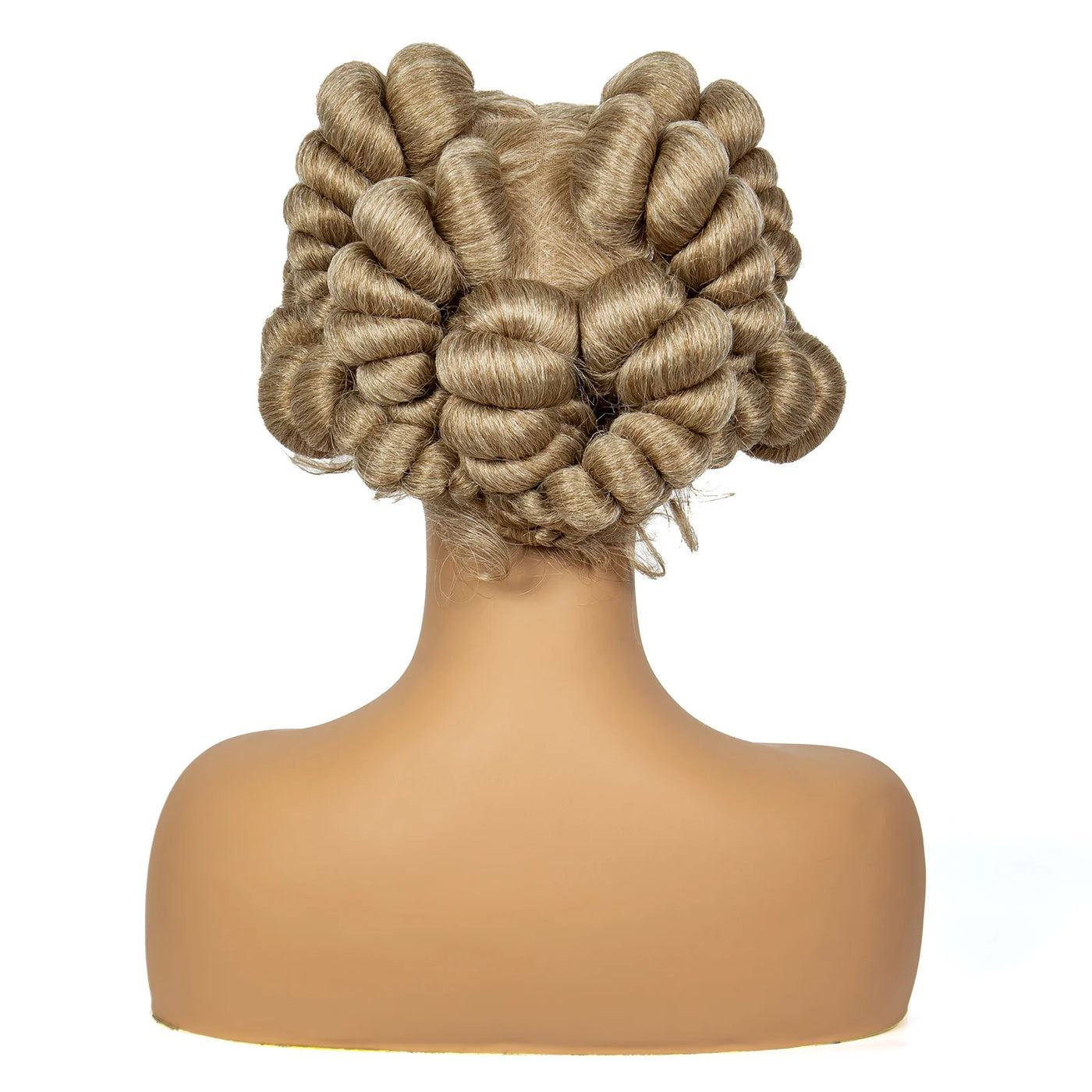 Natural Color 6" Full Lace Braided Wig – Knotless Bantu Braids, Handmade