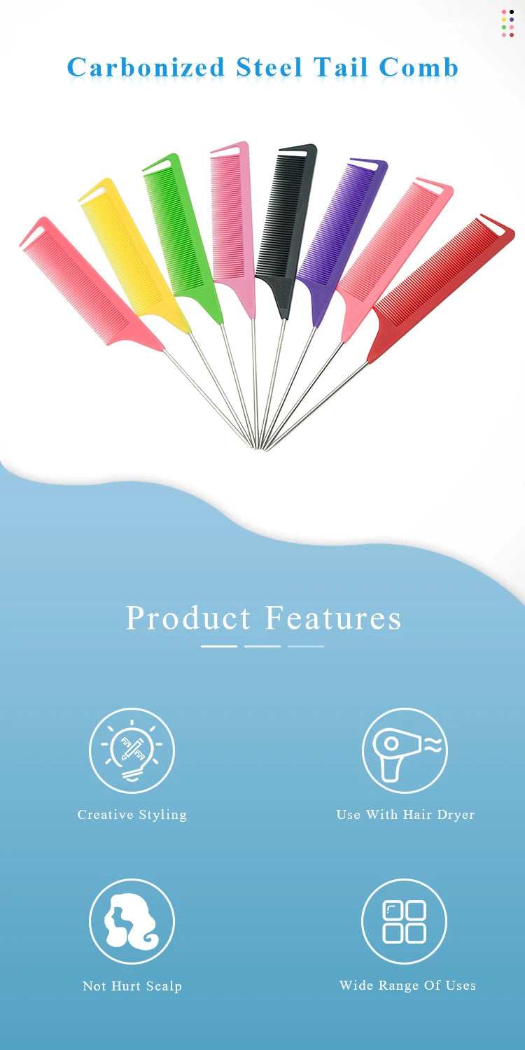 Pro Pointed Tail Comb – Anti-Static Hairdressing & Styling Tool