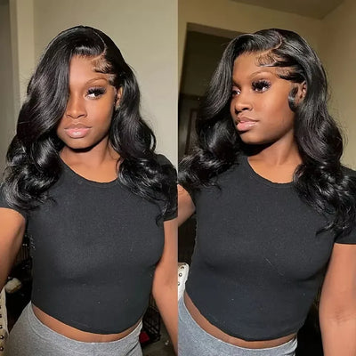 Short Bob HD Lace Frontal Wig – Body Wave, Human Hair