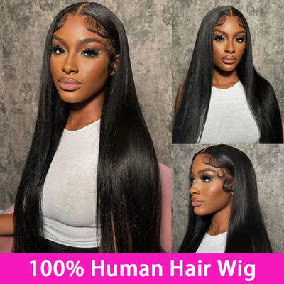 Bone Straight Lace Front Wig – 200% Malaysian Human Hair, 13x6/13x4