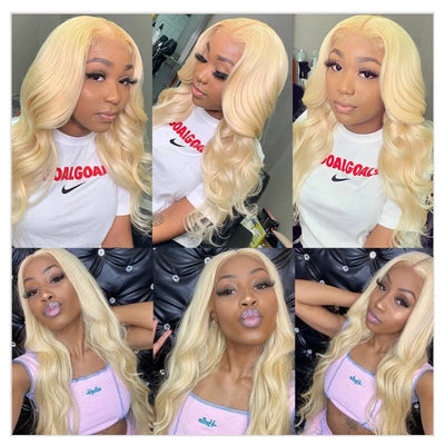 613 Blonde Brazilian Body Wave Human Hair Wig