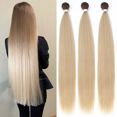 Bone Straight Hair Bundles – Natural & Synthetic Yaki Straight Extensions