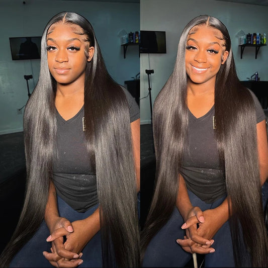 Bone Straight HD Lace Front Human Hair Wig