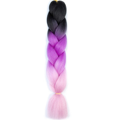 Synthetic Jumbo Braids Hair – 24 Inch Afro Ombre Kanekalon Extensions