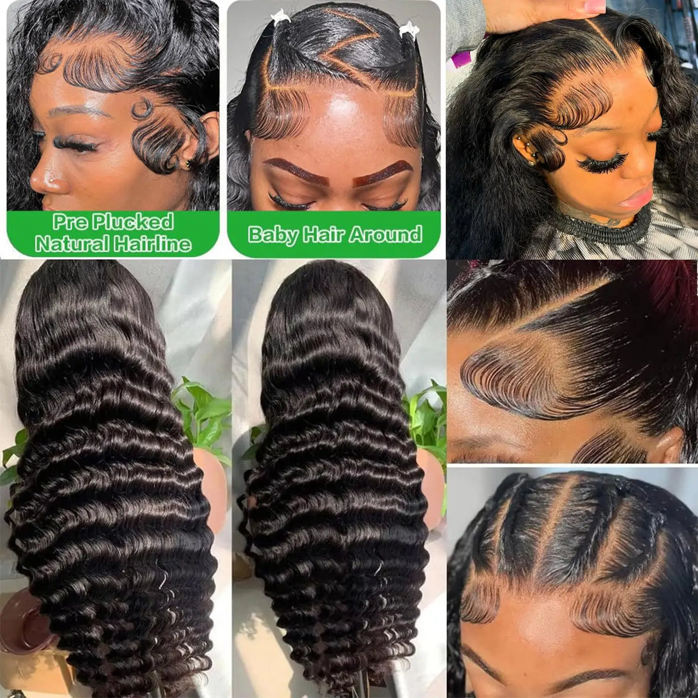 Human Hair Loose Wave Wig – 13x6 HD Lace Front, Water Wave, Curly