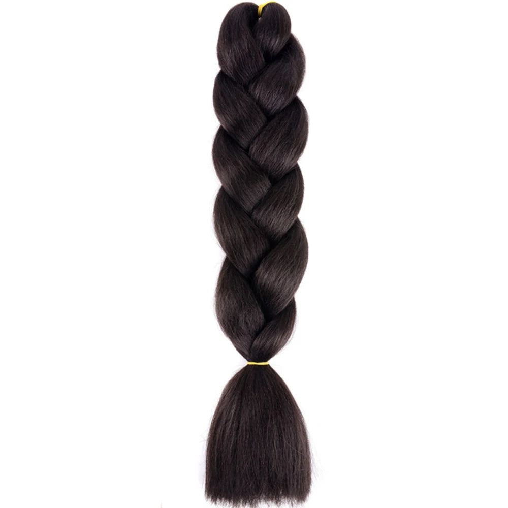 Synthetic Jumbo Braids Hair – 24 Inch Afro Ombre Kanekalon Extensions