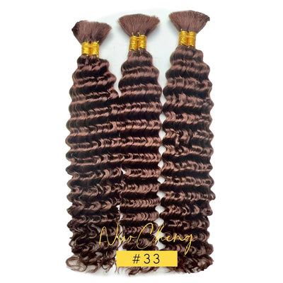 2 Bundles 14" Brazilian Deep Wave Braiding Hair