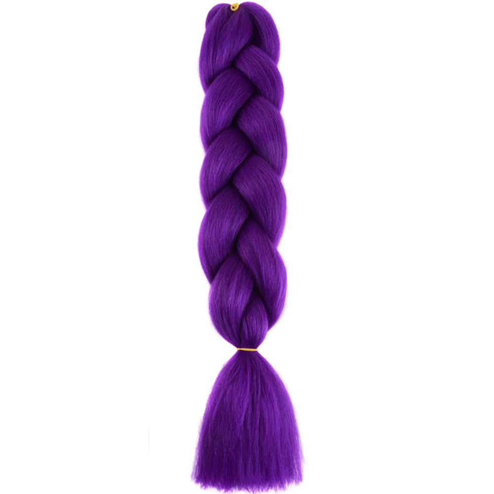 Synthetic Jumbo Braids Hair – 24 Inch Afro Ombre Kanekalon Extensions