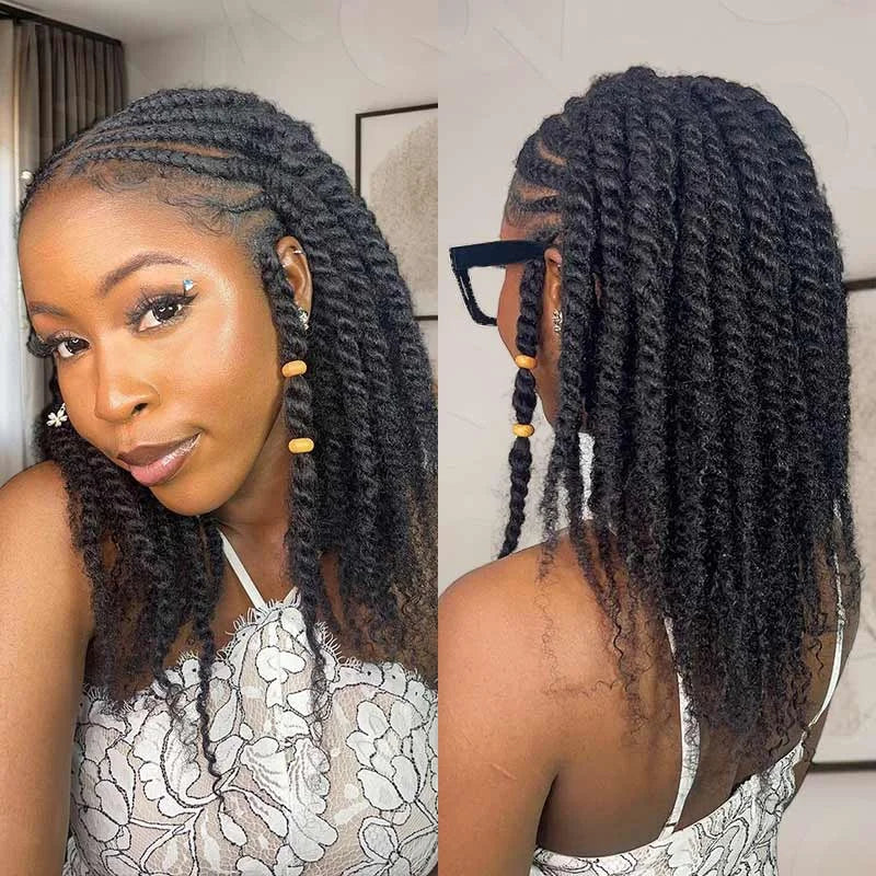 Black Pearl Peruvian Kinky Curly Mini Twist Hair