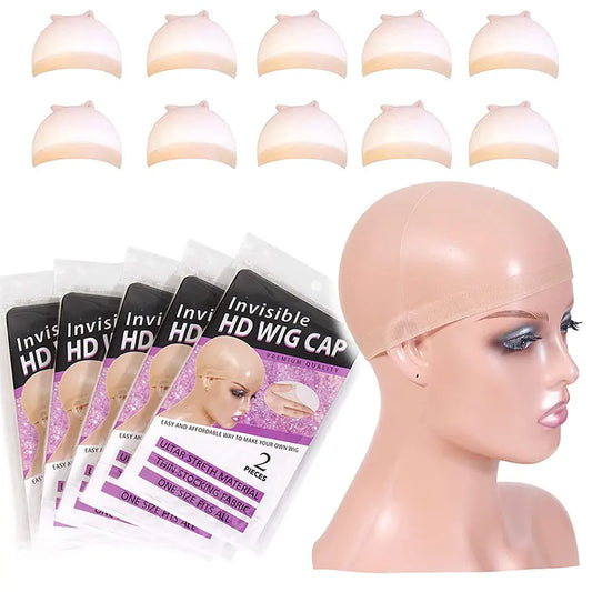 HD Wig Cap Pack – Thin, Invisible, Breathable Lace Front Caps