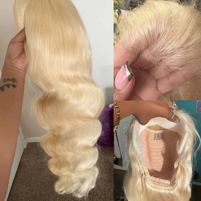 613 Honey Blonde Body Wave Wig HD Lace Front Human Hair Wig
