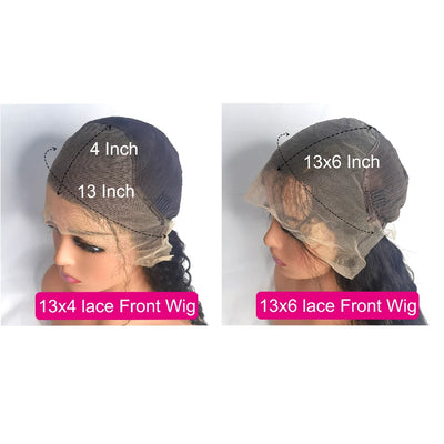 HD Transparent Lace Wig – 40" Body Wave, 180 Density, 13x6/13x4