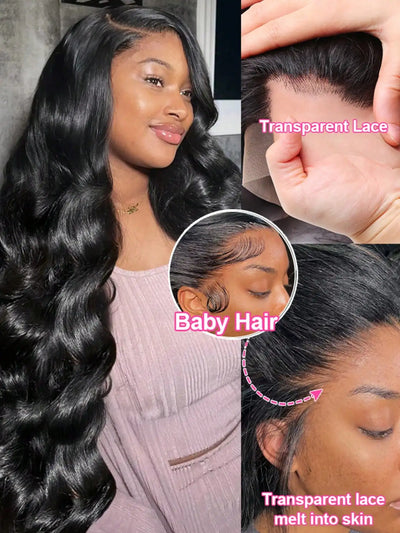 200 Density Body Wave Lace Front Wig Human Hair 13x4/13x6