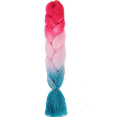Synthetic Jumbo Braids Hair – 24 Inch Afro Ombre Kanekalon Extensions