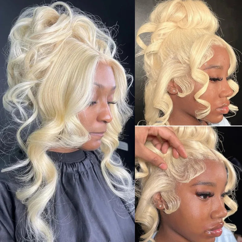 613 Blonde Brazilian Body Wave Human Hair Wig