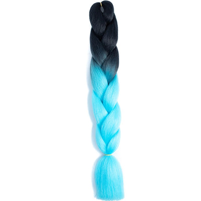 Synthetic Jumbo Braids Hair – 24 Inch Afro Ombre Kanekalon Extensions