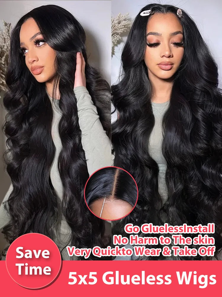 Brazilian Body Wave Wig – Wear & Go, 13x4/5x5/13x6 HD Lace, 100% Human Hair
