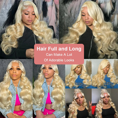 613 Honey Blonde Body Wave Wig HD Lace Front Human Hair Wig