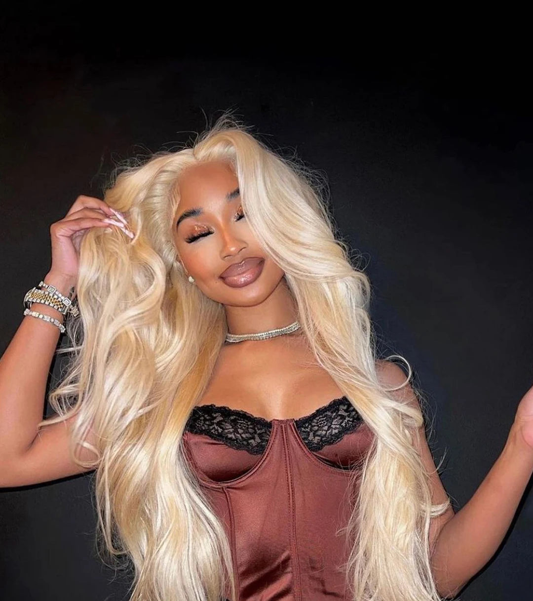 613 Honey Blonde Body Wave Wig HD Lace Front Human Hair Wig