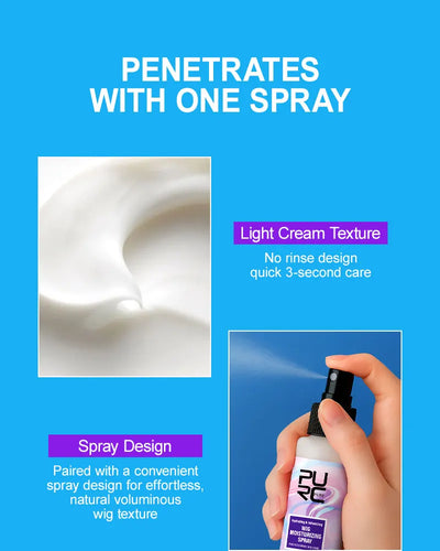 Wig Leave-In Conditioner – PURC Smoothing, Anti-Static, 100ml Spray