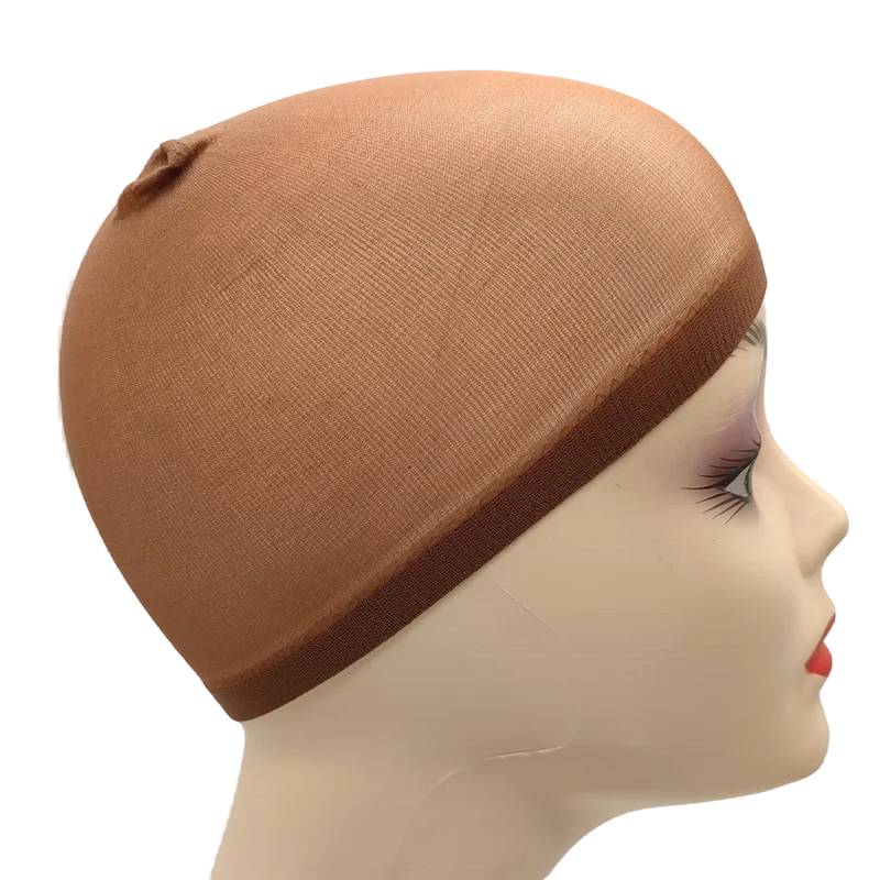 2pcs Stocking Wig Caps – Black & Brown Stretch Mesh Hair Nets