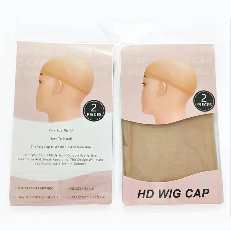 8-20 Pcs Nude Wig Caps – Thin, Transparent, High-Elastic, Breathable