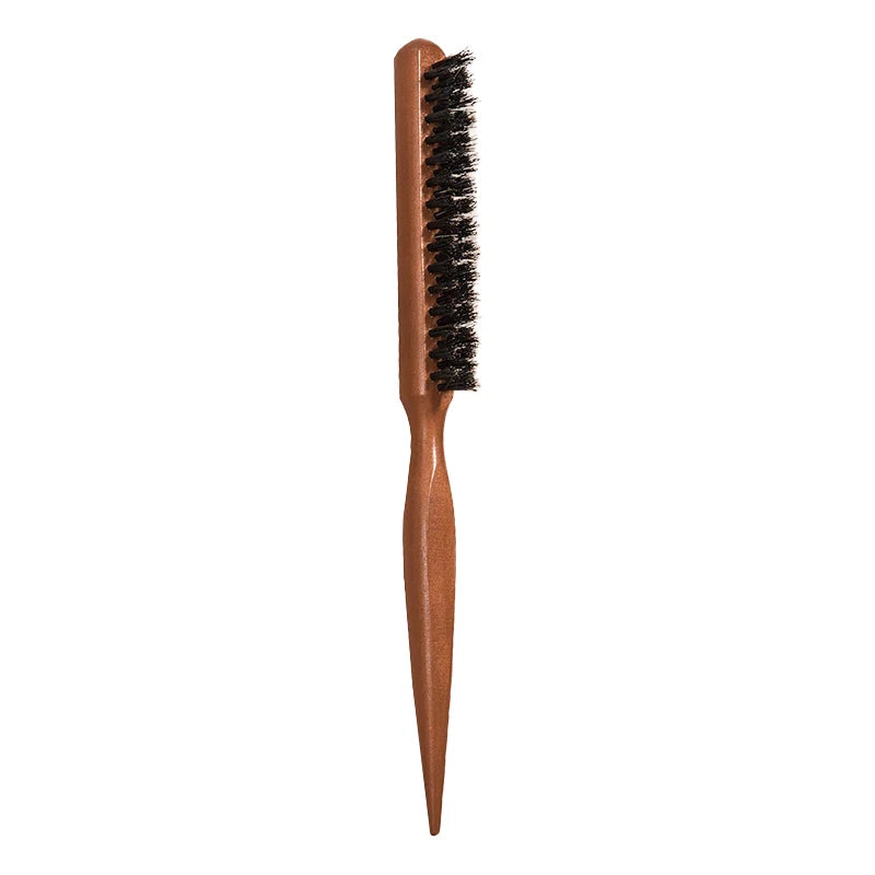 Anti-Frizz Scalp Massage Hairbrush – Premium Bristle with Wooden Handle