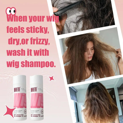 Professional Wig Shampoo – Clean & Nourish Human & Synthetic Hair Wigs