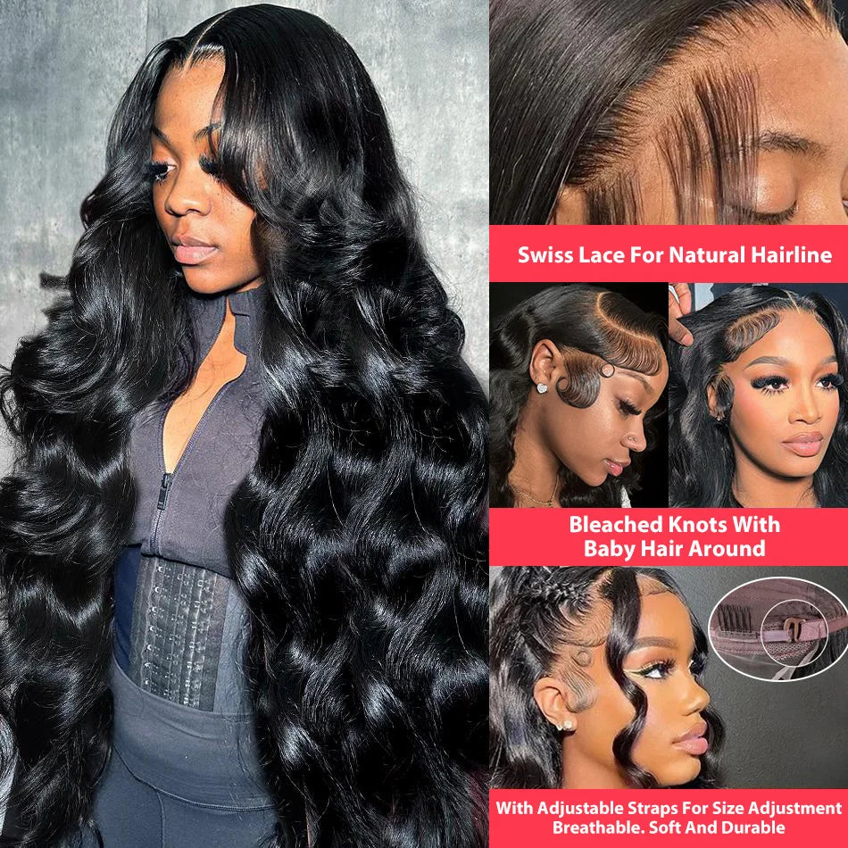 Brazilian Body Wave Wig – Wear & Go, 13x4/5x5/13x6 HD Lace, 100% Human Hair