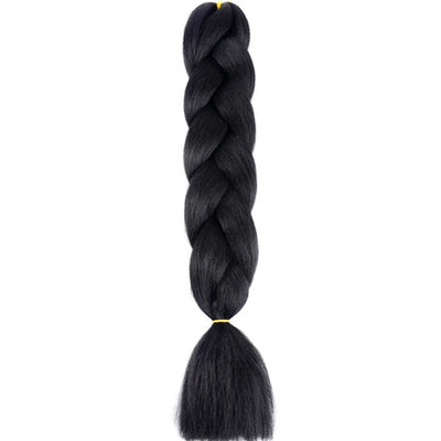 Synthetic Jumbo Braids Hair – 24 Inch Afro Ombre Kanekalon Extensions