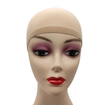 2pcs Stocking Wig Caps – Black & Brown Stretch Mesh Hair Nets