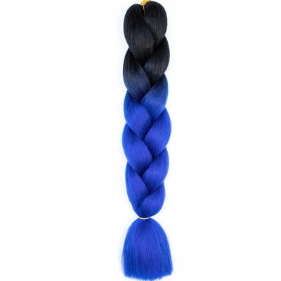 Synthetic Jumbo Braids Hair – 24 Inch Afro Ombre Kanekalon Extensions