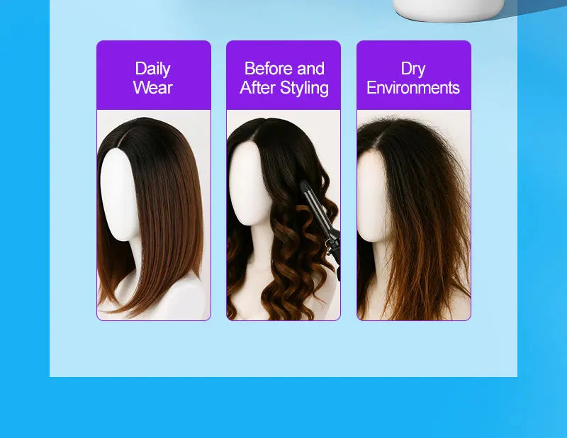 Wig Leave-In Conditioner – PURC Smoothing, Anti-Static, 100ml Spray