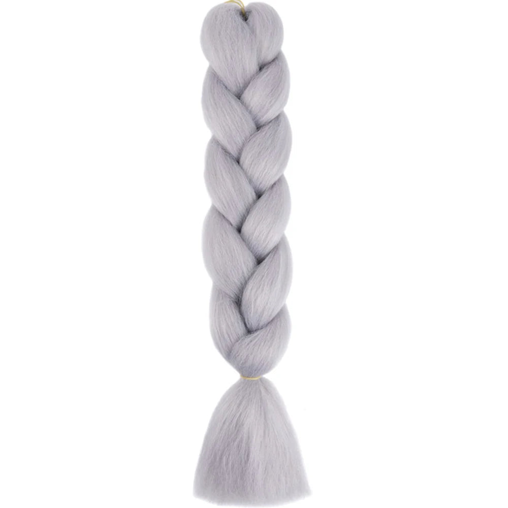 Synthetic Jumbo Braids Hair – 24 Inch Afro Ombre Kanekalon Extensions