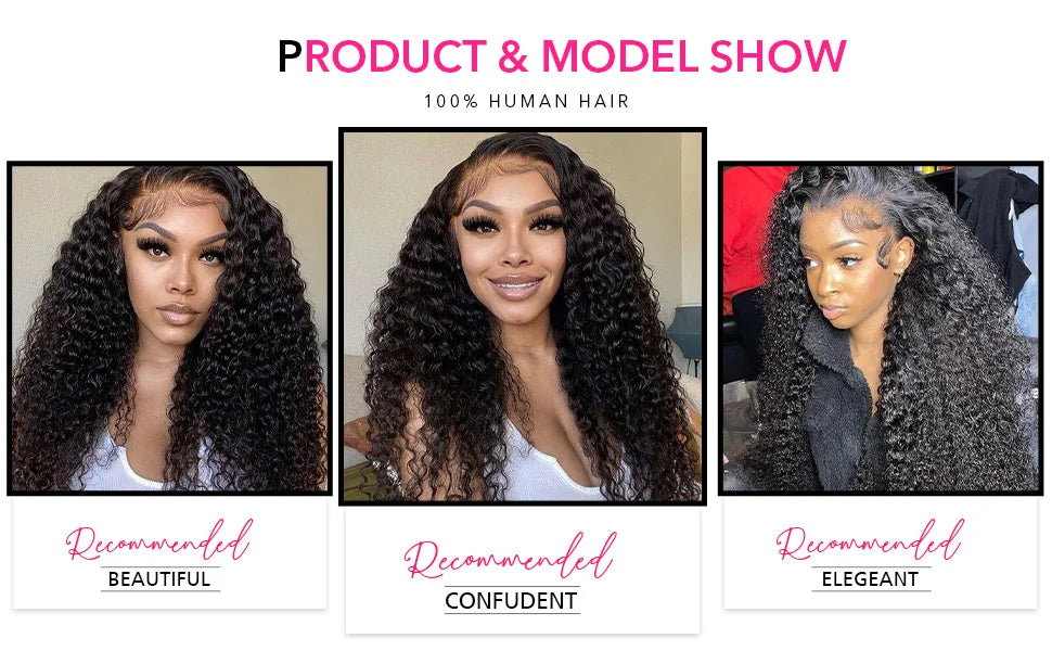 200% Density 13x6 Hd Transparent Loose Deep Wave Lace Frontal Wig Brazilian 40 46 Inch 13x4 360 Curly Lace Front Wigs For Women