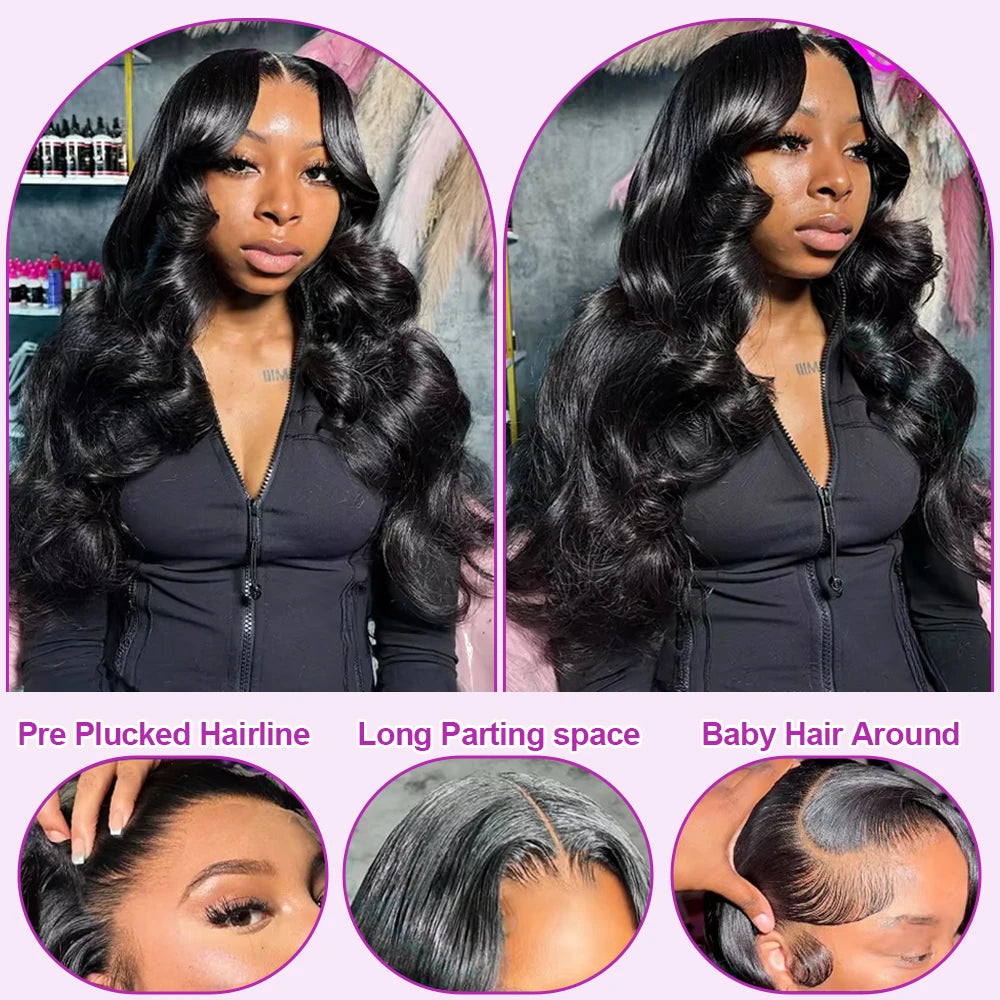 300% Density Body Wave Wig 13x4/13x6/7x5 HD Lace, 40-50 Inch