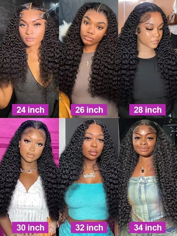 HD Lace Deep Wave Human Hair Wig - Brazilian Virgin Human Hair