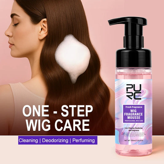 PURC Wig Fragrance Mousse & Hair Serum – Oil Control & Deep Cleansing