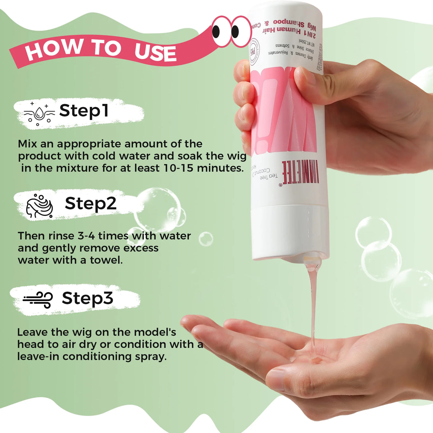 Professional Wig Shampoo – Clean & Nourish Human & Synthetic Hair Wigs