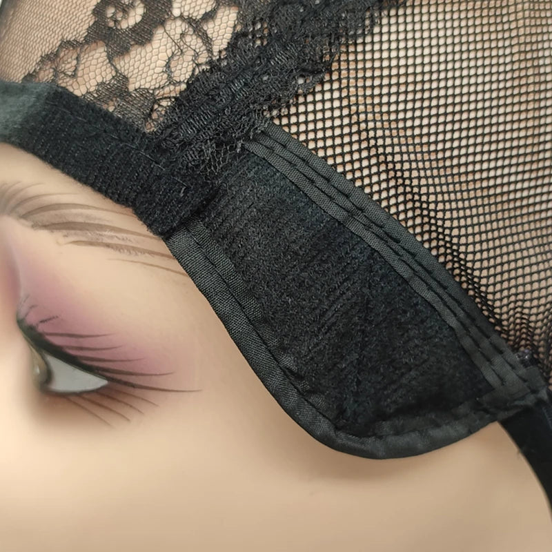 Adjustable Double Lace Wig Cap – Black, Beige & Brown Options