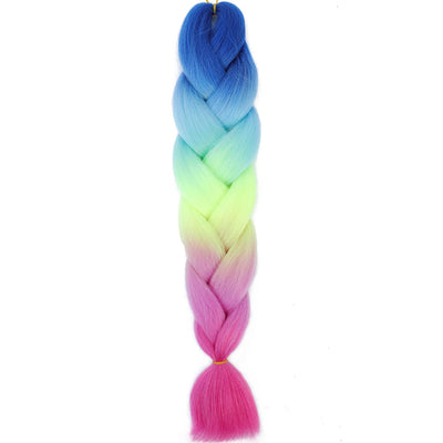 Synthetic Jumbo Braids Hair – 24 Inch Afro Ombre Kanekalon Extensions