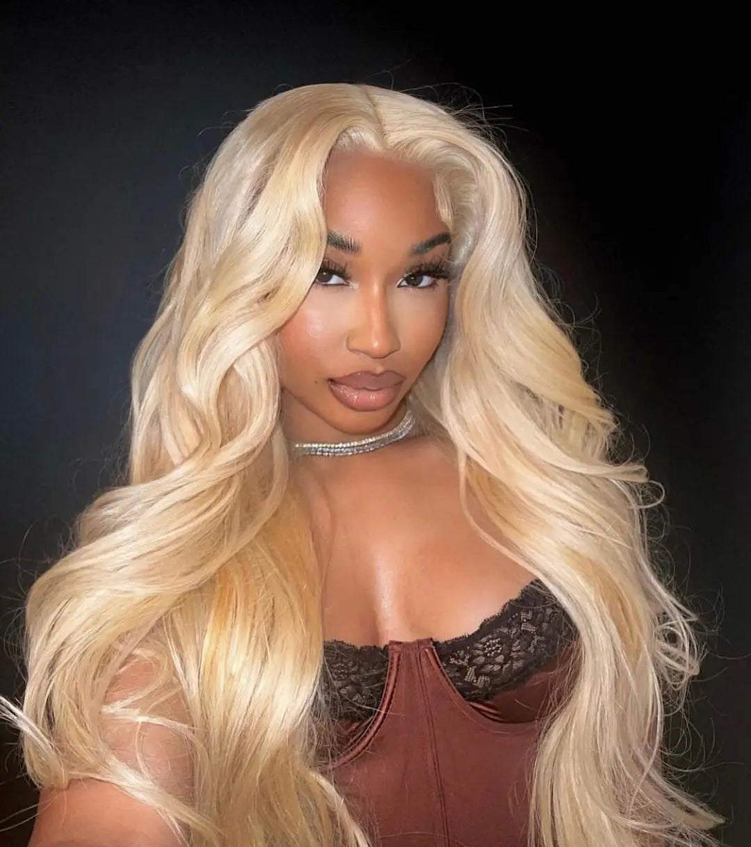 613 Honey Blonde Body Wave Wig HD Lace Front Human Hair Wig