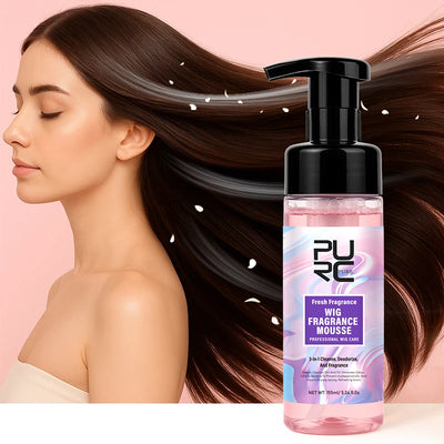 PURC Wig Fragrance Mousse & Hair Serum – Oil Control & Deep Cleansing