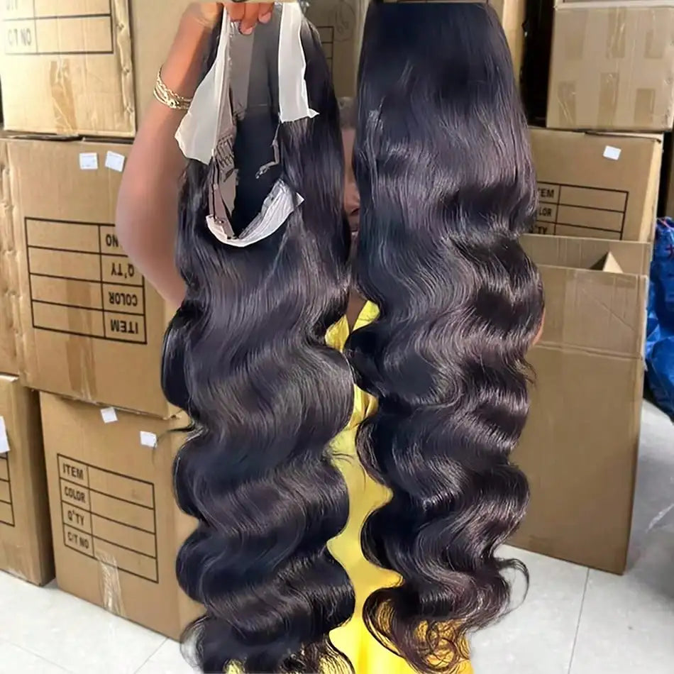 Transparent Lace Front Wig – Body Wave Human Hair, 200% Density