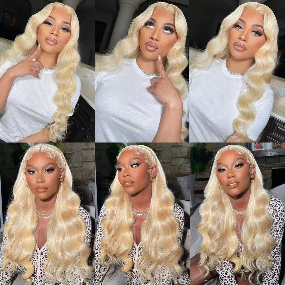 613 Honey Blonde Body Wave Wig HD Lace Front Human Hair Wig