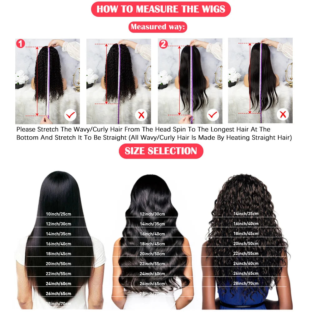 Brazilian Body Wave Wig – Wear & Go, 13x4/5x5/13x6 HD Lace, 100% Human Hair