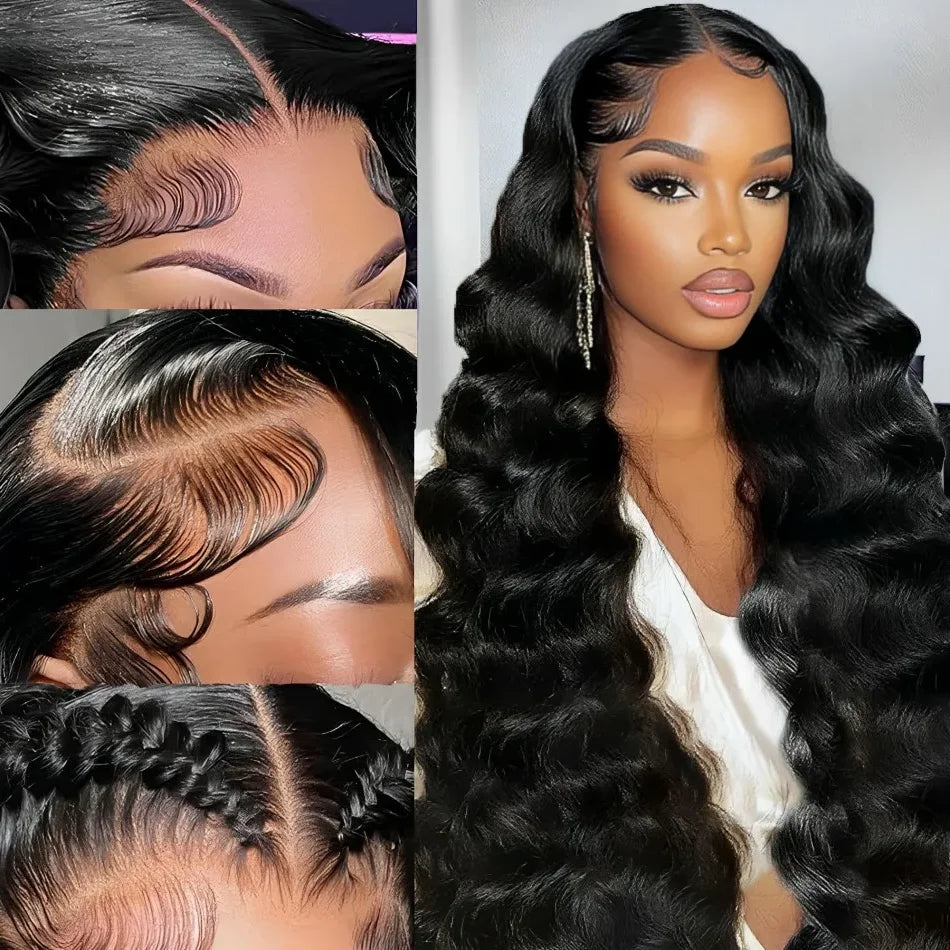 HD Transparent Lace Wig – 40" Body Wave, 180 Density, 13x6/13x4